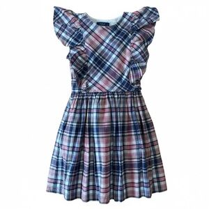 Polo Ralph Lauren Little Girls' Plaid Ruffle Dress Size 5